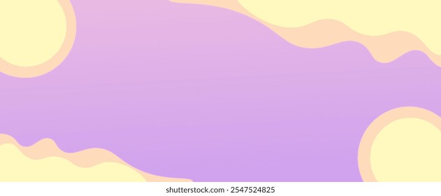 Fundo ondulado abstrato em tons de pastel macio lavanda e creme - design minimalista e calmante para arte digital, design gráfico, papéis de parede e projetos criativos com suaves, formas fluidas e gent