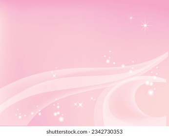 Abstract wavy background with stars