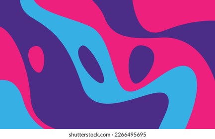 Plantilla de fondo ondulada abstracta con color vibrante. Esto es bueno para el cartel