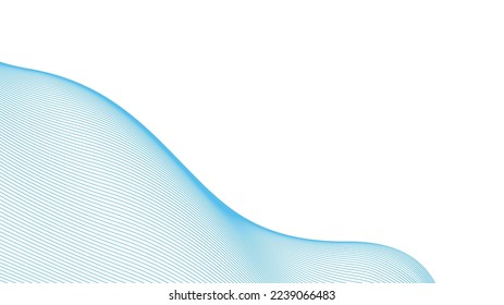 Abstract wavy background. Thin line wavy abstract vector background. Curve wave seamless pattern. Line art striped graphic template
