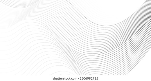  Abstractas fondo ondulado. Delgada línea sobre blanco. ILUSTRACIÓN DE VECTOR