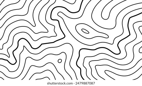 abstract wavy background. topographic contour background. contour lines background. Topographic map contour background.