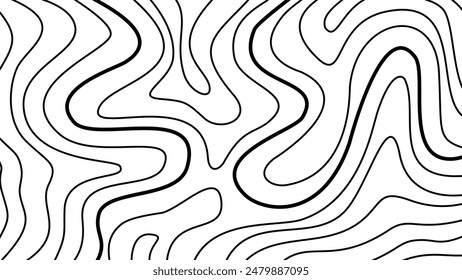 fondo ondulado abstracto. fondo de contorno topográfico. fondo de líneas de contorno. Fondo de contorno de mapa topográfico.