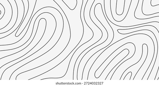 plano de fundo ondulado abstrato. plano de fundo do contorno topográfico. plano de fundo das linhas de contorno. Plano de fundo do contorno do mapa topográfico. Vetor moderno