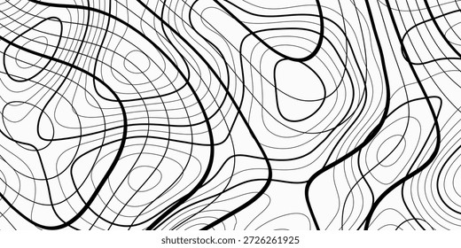 plano de fundo ondulado abstrato. plano de fundo do contorno topográfico. plano de fundo das linhas de contorno. Plano de fundo do contorno do mapa topográfico.
