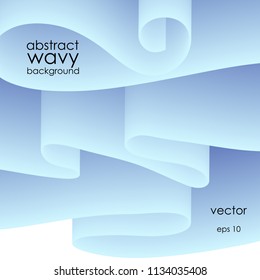 Abstract wavy background. Trendy minimal design. Vector eps 10.