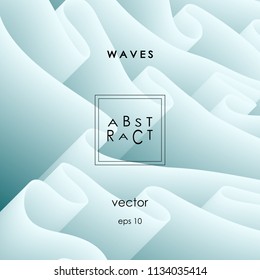 Abstract wavy background. Trendy minimal design. Vector eps 10.