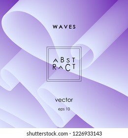 Abstract wavy background. Trendy minimal design. Vector eps 10.