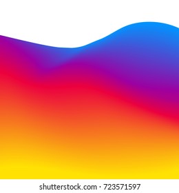 Abstract wavy background. Vector 3D effect. Futuristic dynamic pattern.