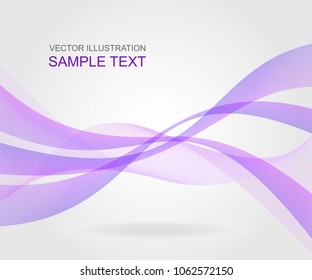 Abstract wavy background. Vector illustration