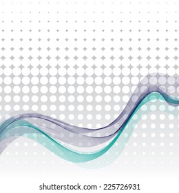 abstract wavy background - vector illustration