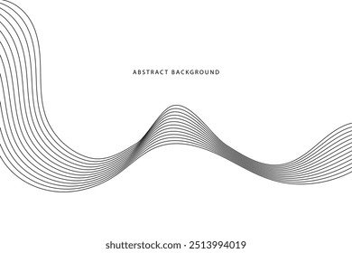 Abstract wavy background. Vector illustration. EPS10