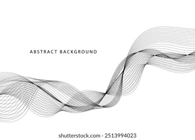  Abstract wavy background. Vector illustration. EPS10
