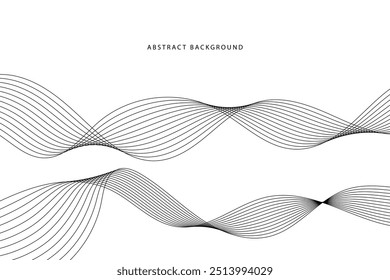  Abstract wavy background. Vector illustration. EPS10