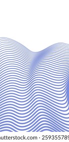 Abstract wavy background. Vector illustration. Blue and white colors.