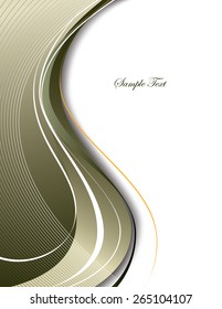Abstract wavy background. Vector Illustration.