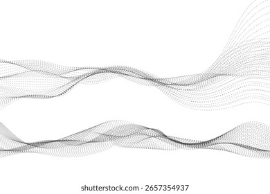 Fondo ondulado abstracto. Ilustración vectorial
