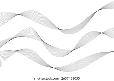 Fondo ondulado abstracto. Ilustración vectorial
