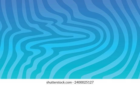 abstract wavy background.  vector wallpaper design.  blue gradient