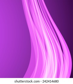 Abstract wavy background with violet lines