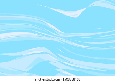 Abstract wavy background. Water texture. Vector illustration. Different shades of blue
