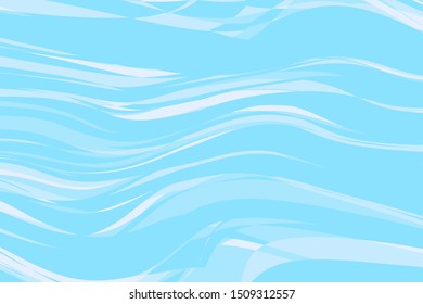 Abstract wavy background. Water texture. Vector illustration. Different shades of blue
