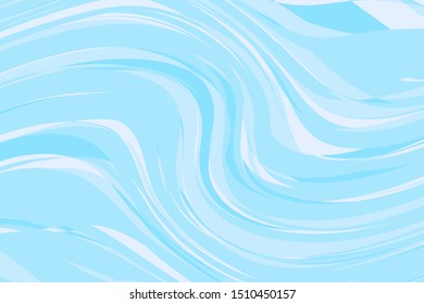 Abstract wavy background. Water texture. Vector illustration. Different shades of blue
