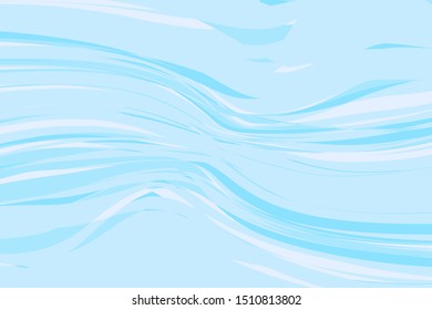 Abstract wavy background. Water texture. Vector illustration. Different shades of blue
