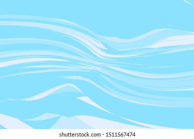 Abstract wavy background. Water texture. Vector illustration. Different shades of blue
