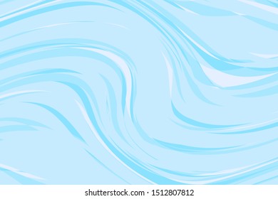 Abstract wavy background. Water texture. Vector illustration. Different shades of blue
