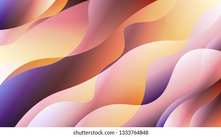 Abstract Wavy Background. For Your Design Wallpaper, Presentation, Banner, Flyer, Cover Page, Landing Page. Vector Illustration