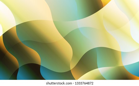 Abstract Wavy Background. For Your Design Wallpaper, Presentation, Banner, Flyer, Cover Page, Landing Page. Vector Illustration