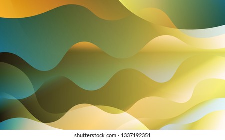 Abstract Wavy Background. For Your Design Wallpaper, Presentation, Banner, Flyer, Cover Page, Landing Page. Vector Illustration