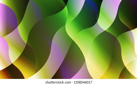 Abstract Wavy Background. For Your Design Ad, Banner, Cover Page. Vector Illustration with Color Gradient.