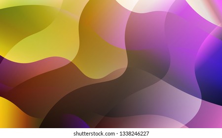 Abstract Wavy Background. For Your Design Ad, Banner, Cover Page. Vector Illustration with Color Gradient.