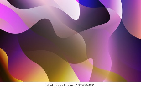 Abstract Wavy Background. For Your Design Ad, Banner, Cover Page. Vector Illustration with Color Gradient.