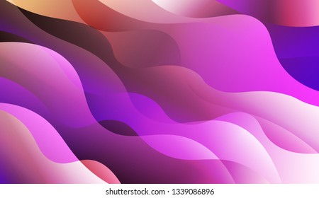 Abstract Wavy Background. For Your Design Ad, Banner, Cover Page. Vector Illustration with Color Gradient.