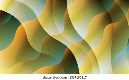 Abstract Wavy Background. For Your Design Wallpaper, Presentation, Banner, Flyer, Cover Page, Landing Page. Vector Illustration