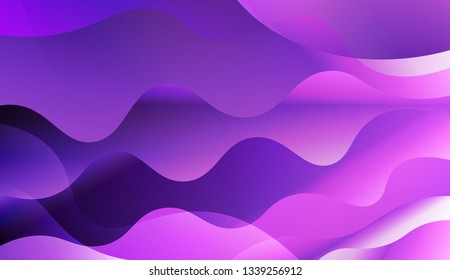 Abstract Wavy Background. For Your Design Ad, Banner, Cover Page. Vector Illustration with Color Gradient.