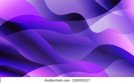 Abstract Wavy Background. For Your Design Ad, Banner, Cover Page. Vector Illustration with Color Gradient.