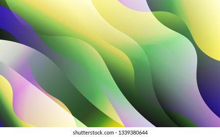 Abstract Wavy Background. For Your Design Wallpaper, Presentation, Banner, Flyer, Cover Page, Landing Page. Vector Illustration