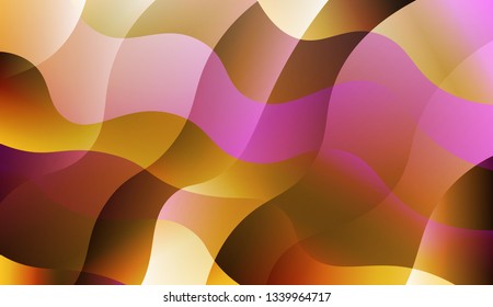 Abstract Wavy Background. For Your Design Ad, Banner, Cover Page. Vector Illustration with Color Gradient.