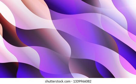 Abstract Wavy Background. For Your Design Ad, Banner, Cover Page. Vector Illustration with Color Gradient.