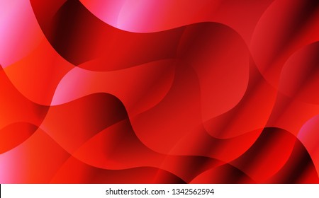 Abstract Wavy Background. For Your Design Ad, Banner, Cover Page. Vector Illustration with Color Gradient.