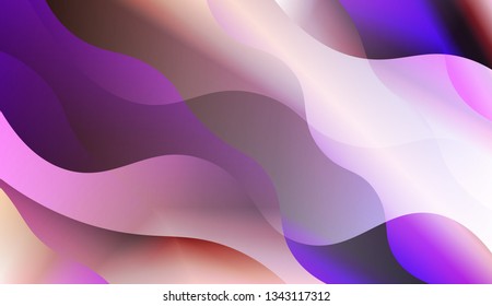 Abstract Wavy Background. For Your Design Ad, Banner, Cover Page. Vector Illustration with Color Gradient.