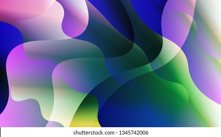 Abstract Wavy Background. For Your Design Ad, Banner, Cover Page. Vector Illustration with Color Gradient.