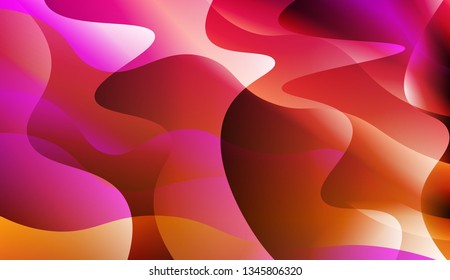 Abstract Wavy Background. For Your Design Ad, Banner, Cover Page. Vector Illustration with Color Gradient.