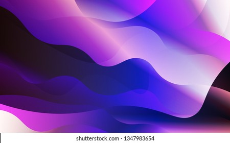 Abstract Wavy Background. For Your Design Ad, Banner, Cover Page. Vector Illustration with Color Gradient.