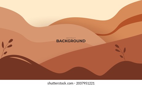 abstract wavy backgrounds. Hand drawn various shapes and doodle objects. Contemporary modern trendy vector illustrations. chocolate smooth background texture. Pastel colors