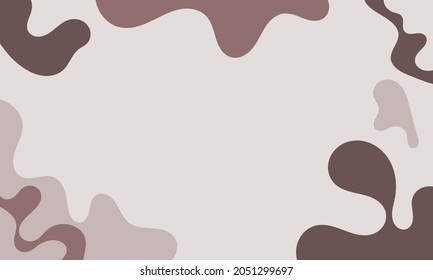 abstract wavy backgrounds. Hand drawn various shapes and doodle objects. Contemporary modern trendy vector illustrations. Every background is isolated. Pastel colors